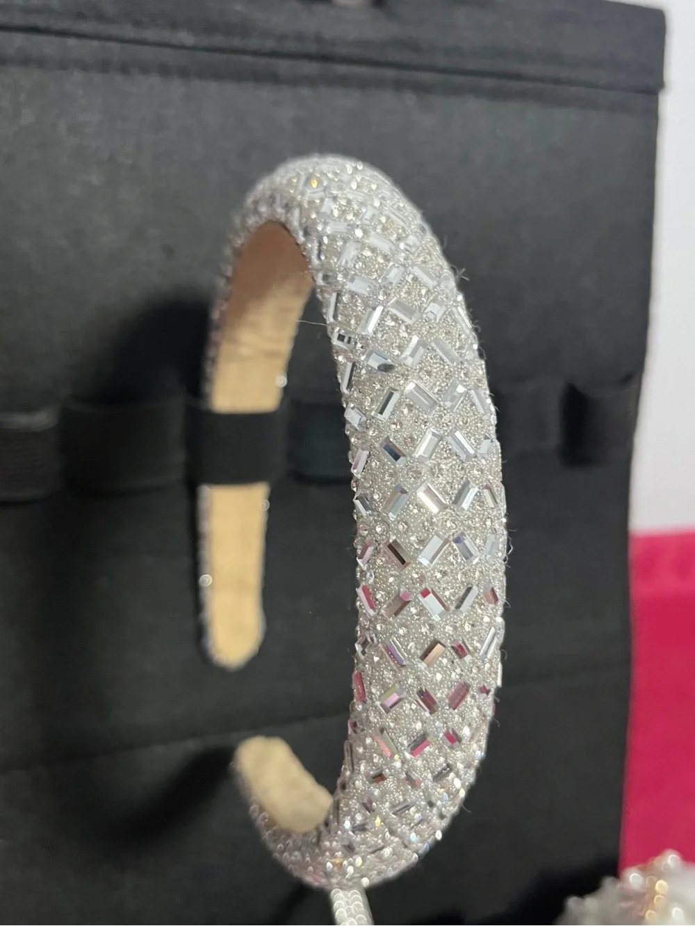 Sparkling Silver Crystal Headband - Elegant Womens Accessory